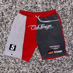 3XL Club Foreign Germany Racing Shorts Red Gray Black